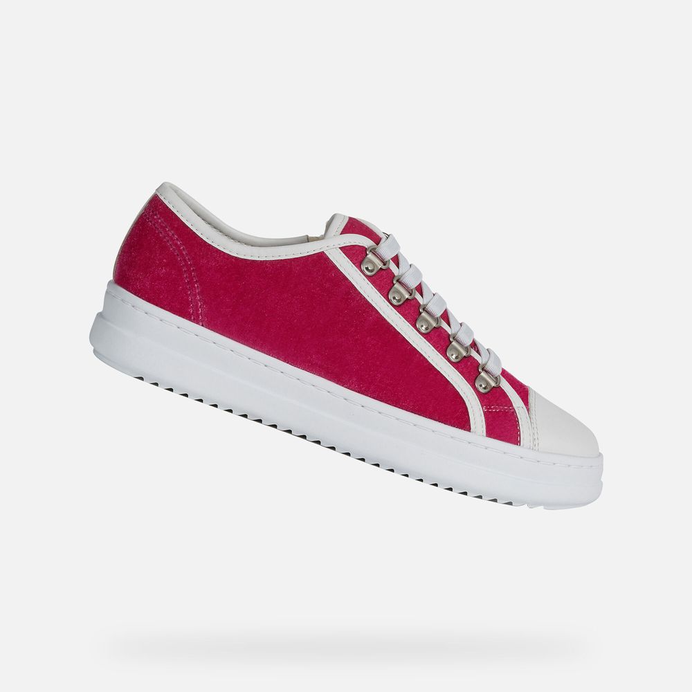 Tenis Geox Senhora Vermelhas/Branco - Pontoise - GDKME2673